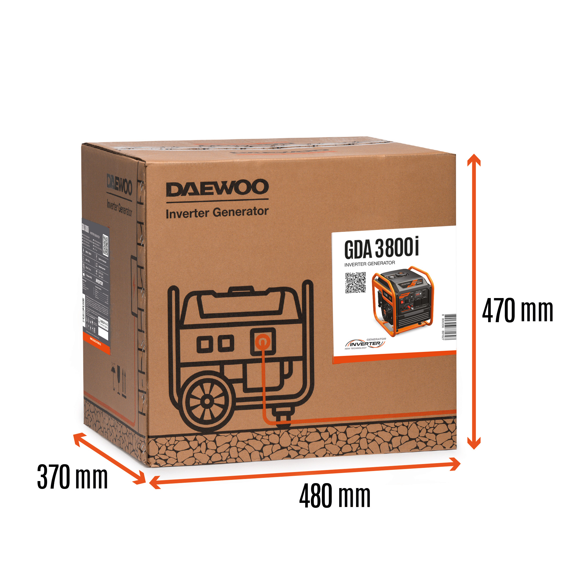 Инверторный бензиновый генератор DAEWOO GDA 3800i