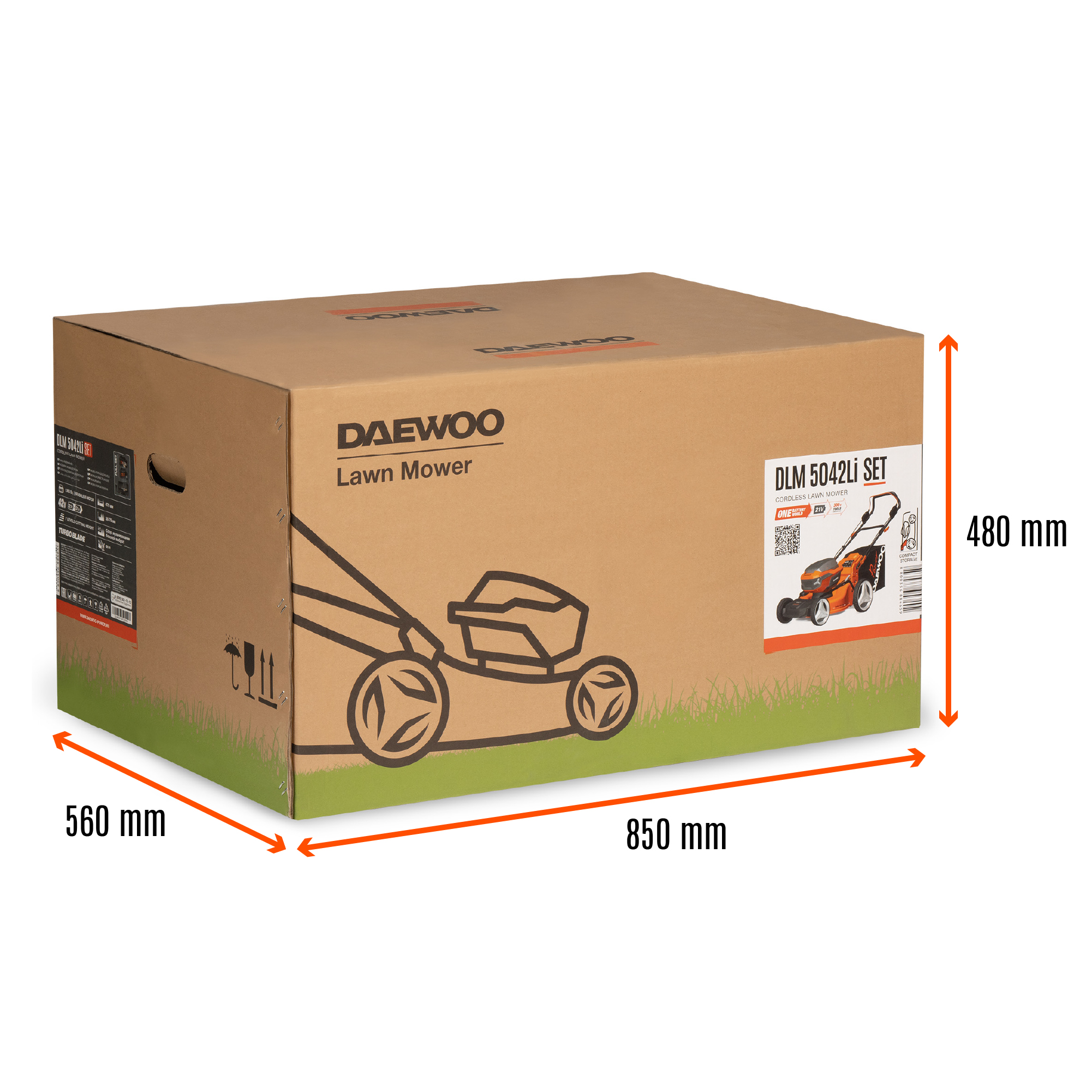 Газонокосилка аккумуляторная DAEWOO DLM 5042Li SET