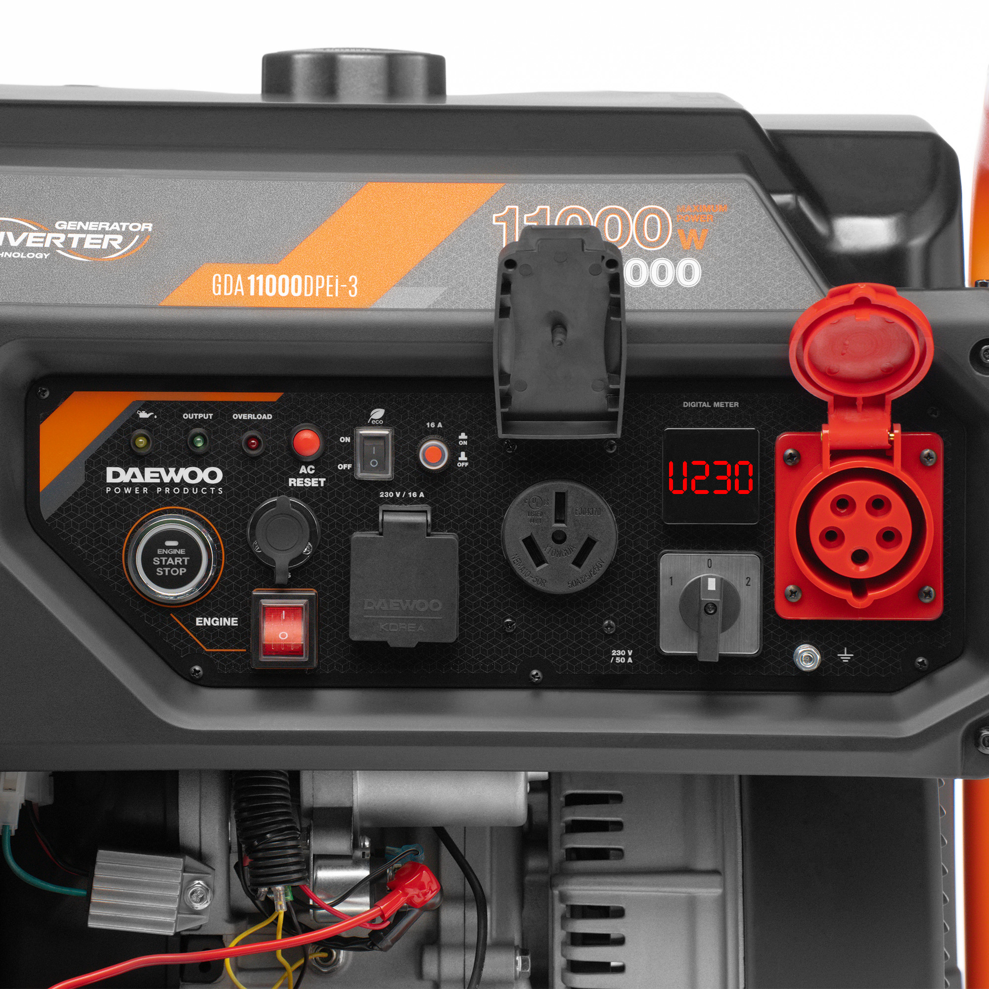 Инверторный бензиновый генератор DAEWOO GDA 11000DPEi-3