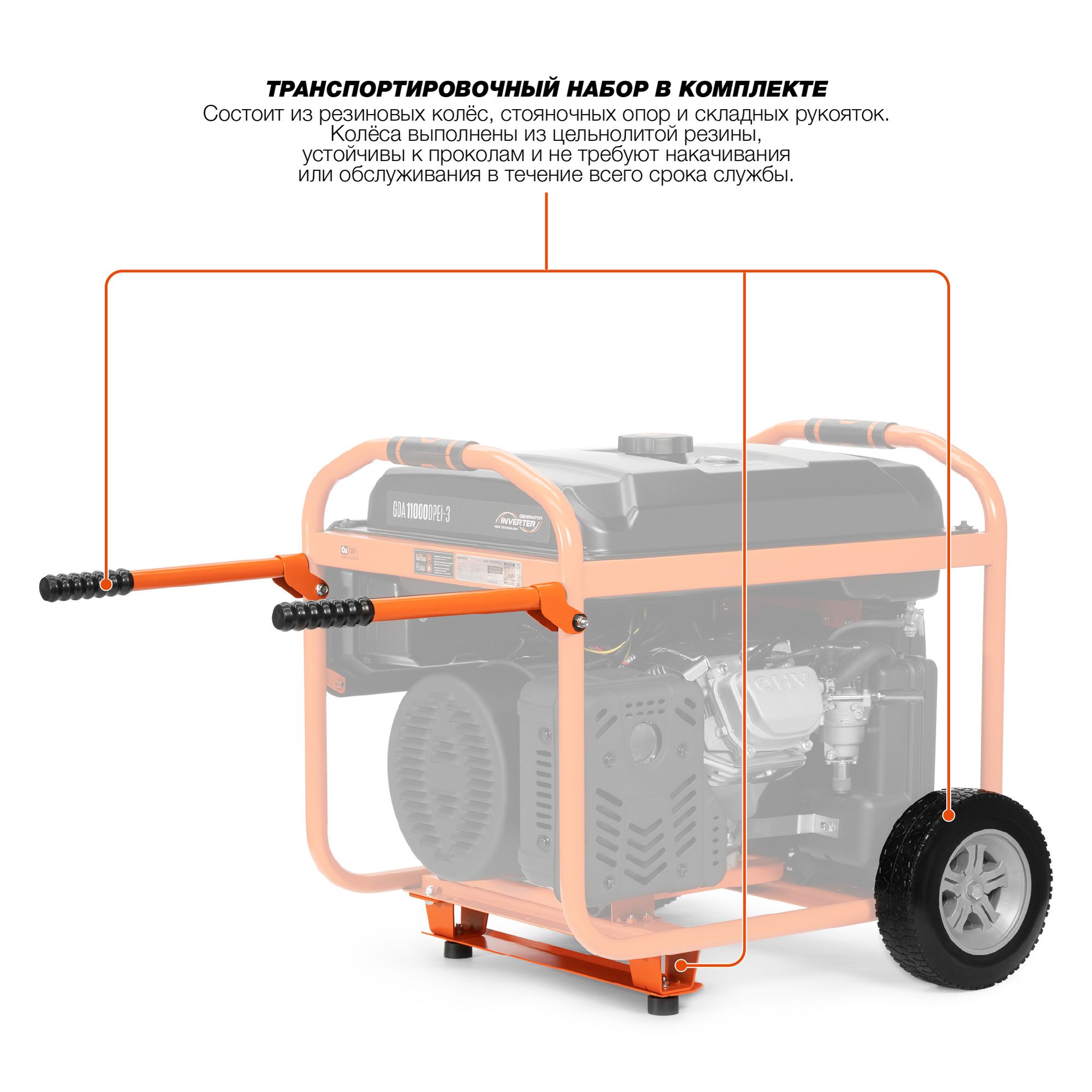Инверторный бензиновый генератор DAEWOO GDA 11000DPEi-3