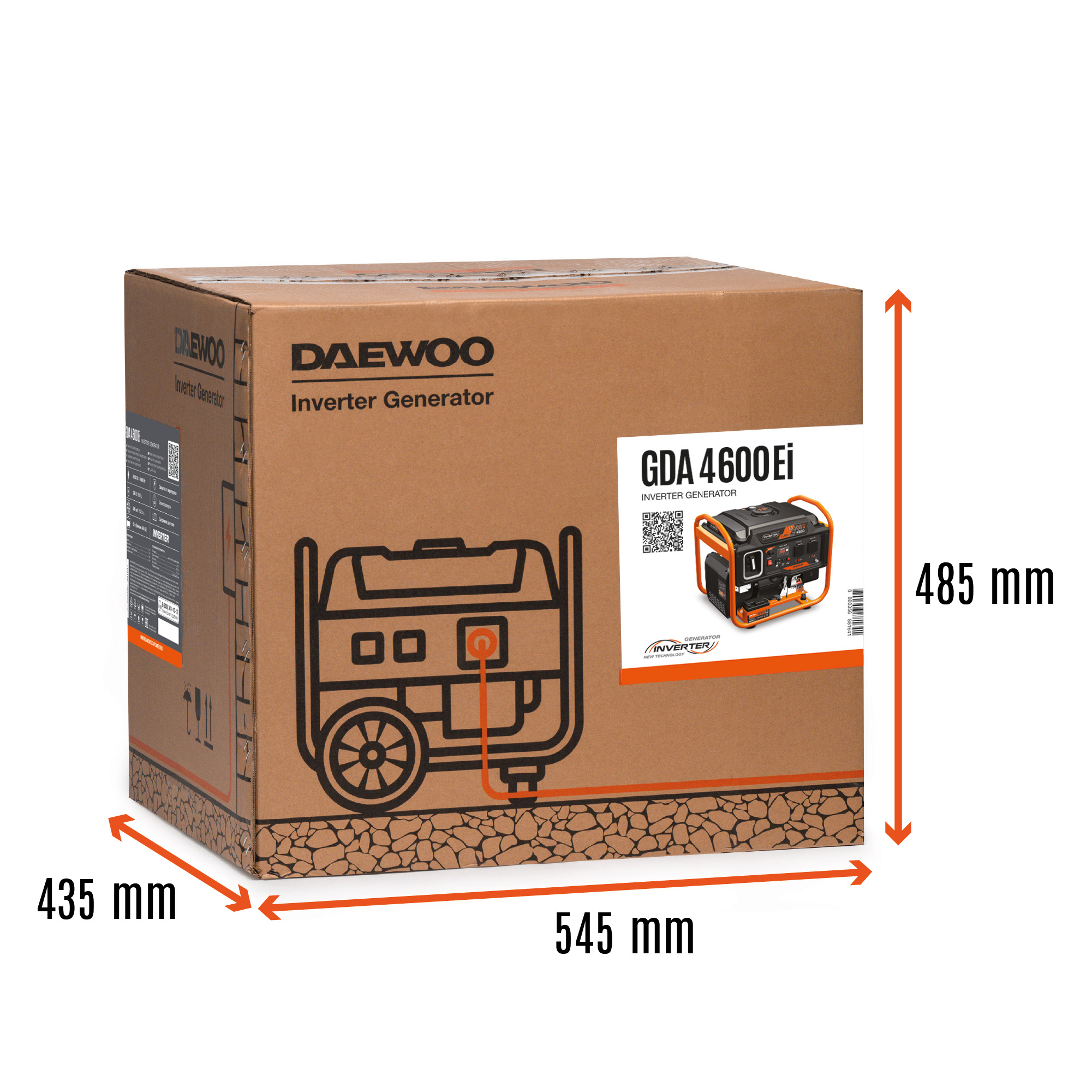 Инверторный бензиновый генератор DAEWOO GDA 4600Ei
