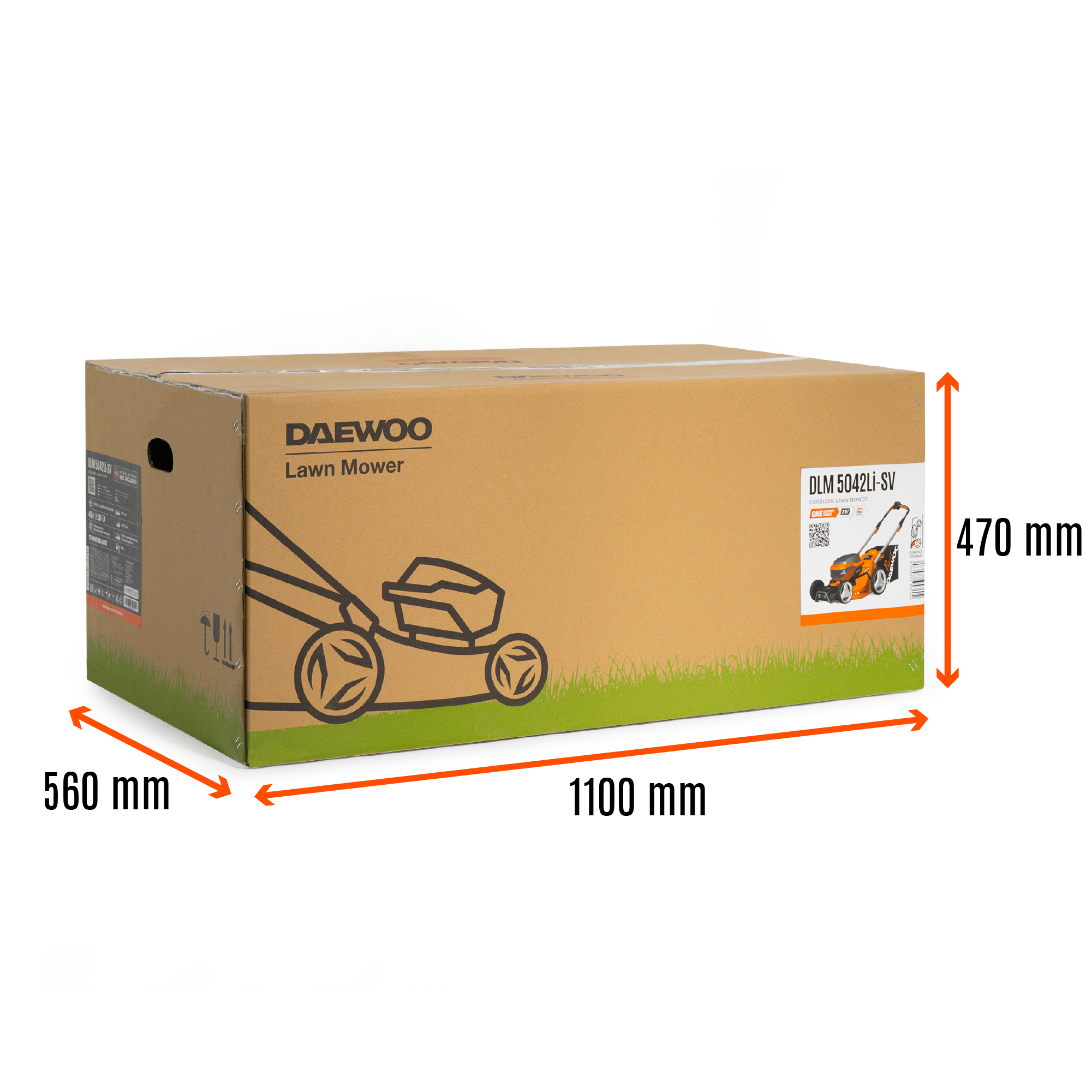 Газонокосилка аккумуляторная DAEWOO DLM 5042Li-SV