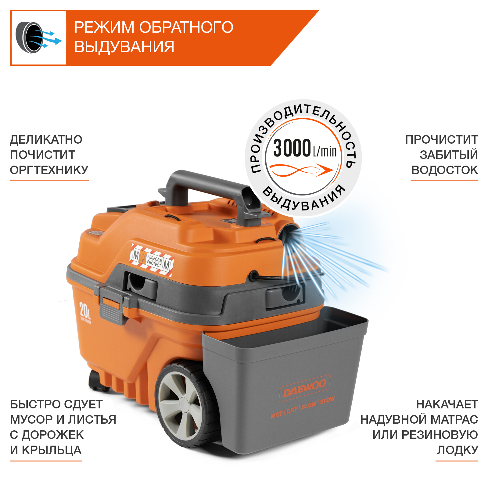 Пылесос универсальный DAEWOO DAVC 2000