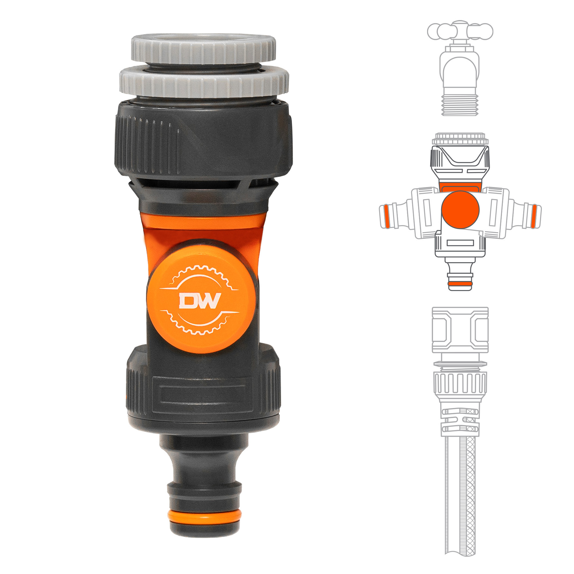 Адаптер для крана поворотный DAEWOO DWC 1825