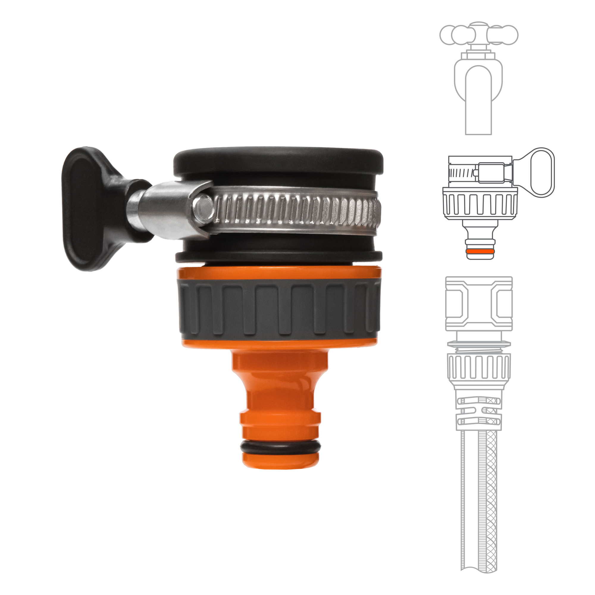 Адаптер для крана безрезьбовой DAEWOO DWC 1125