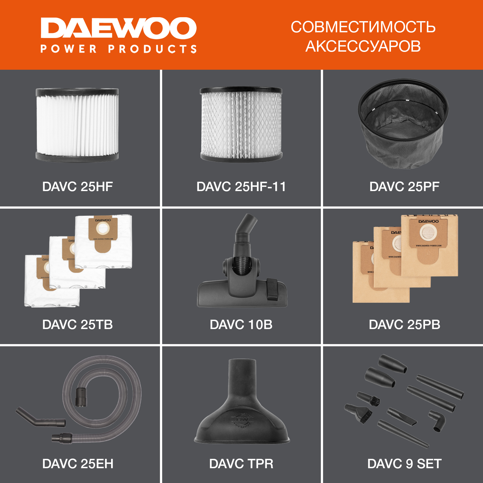 Пылесос строительный DAEWOO DAVC 2014