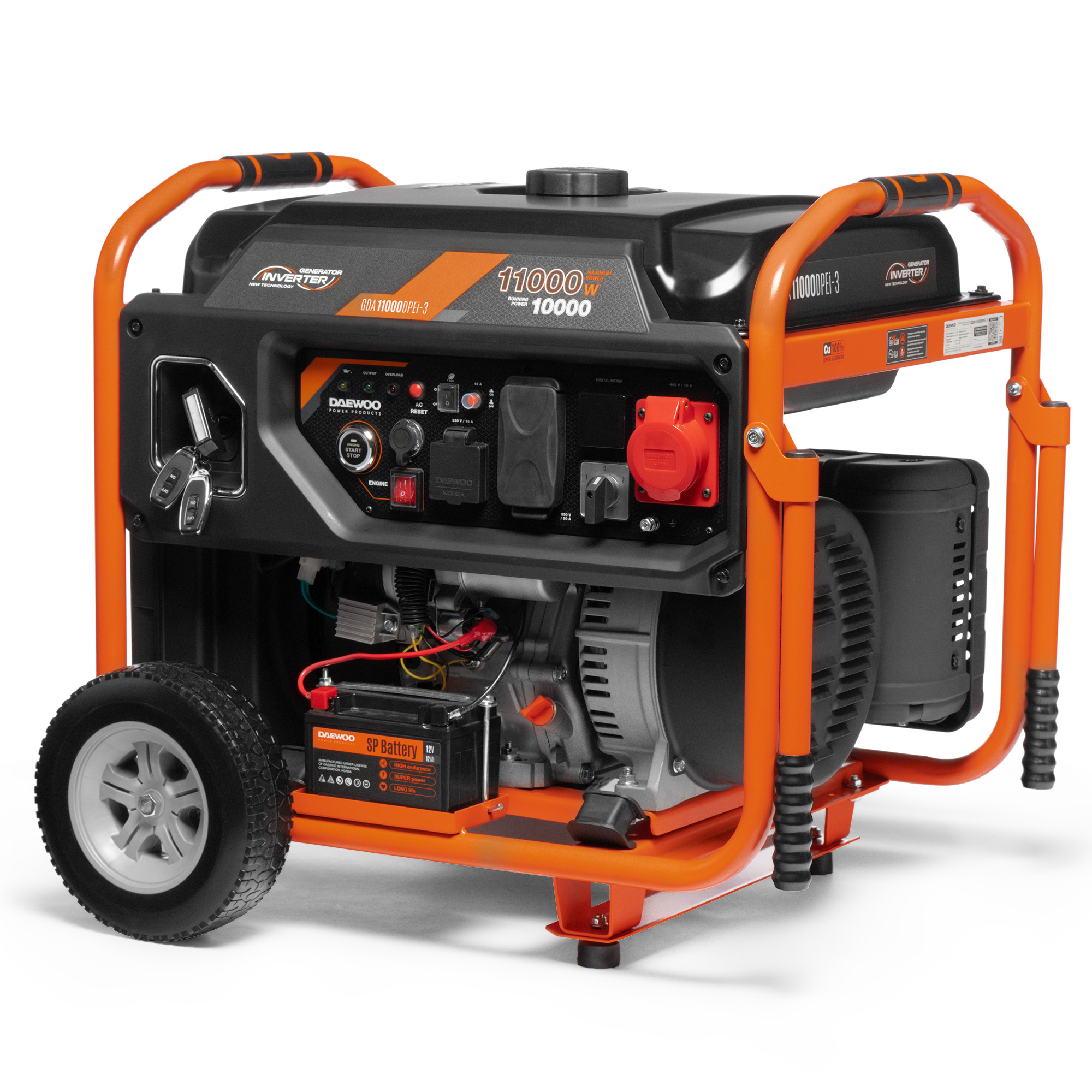 Инверторный бензиновый генератор DAEWOO GDA 11000DPEi-3