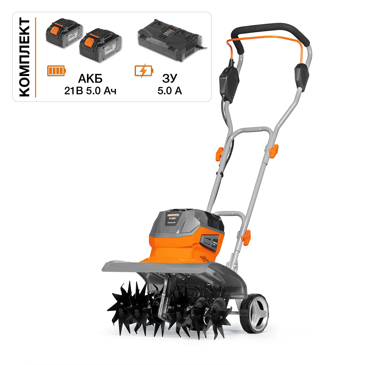 Культиватор аккумуляторный DAEWOO DAT 3542Li SET
