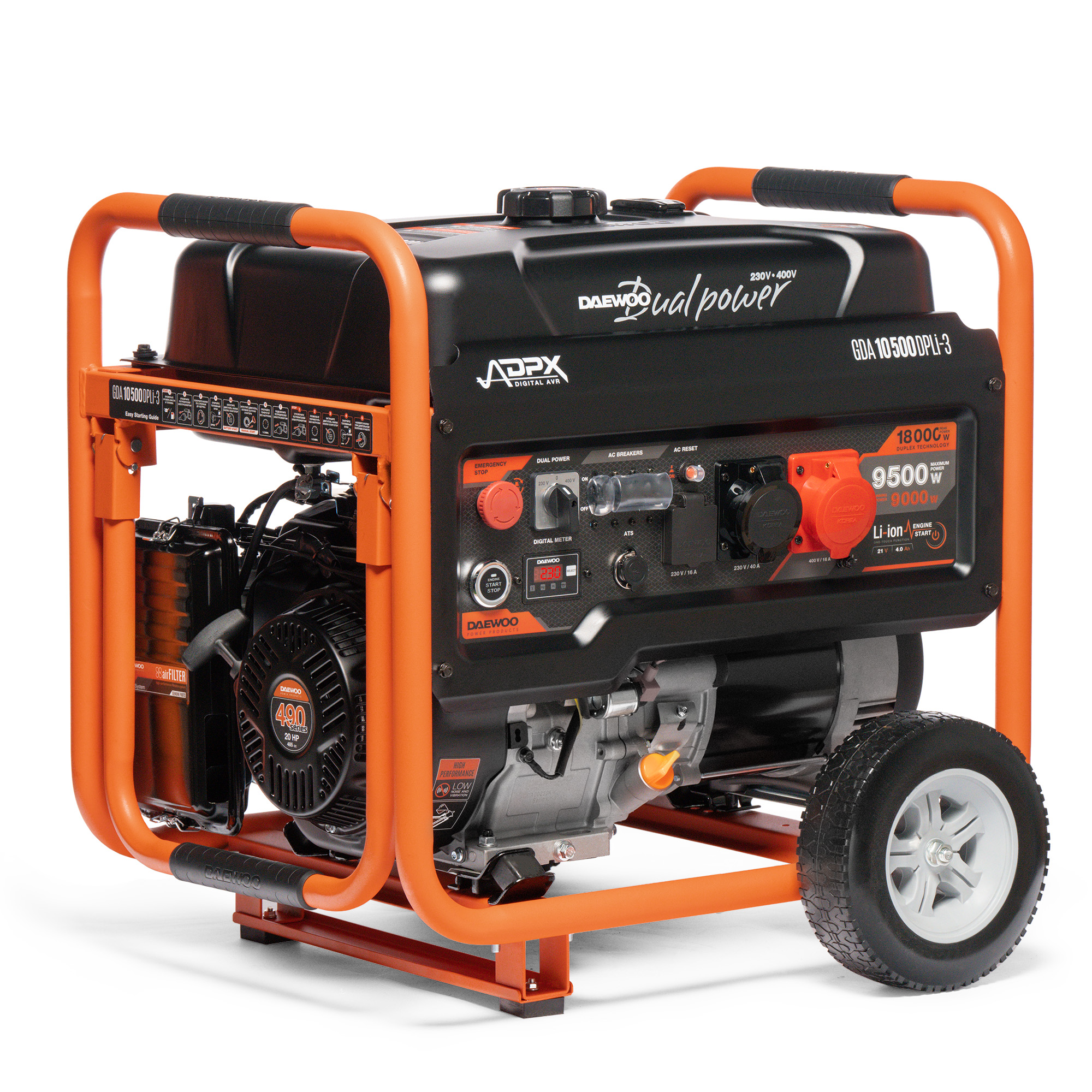 Бензиновый генератор DAEWOO GDA 10500DPLi-3