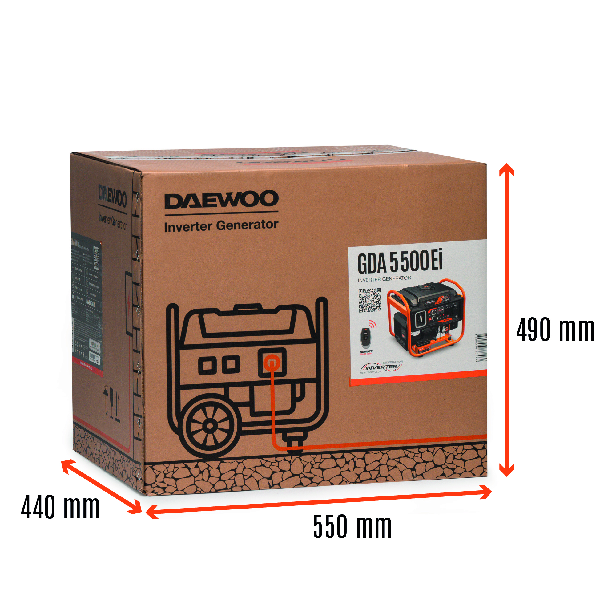 Инверторный бензиновый генератор DAEWOO GDA 5500Ei
