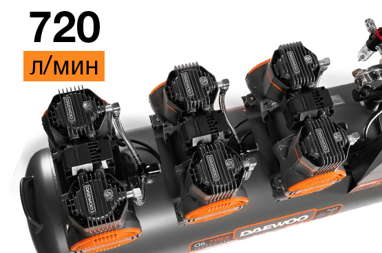 Компрессор безмасляный DAEWOO DAC 720S 