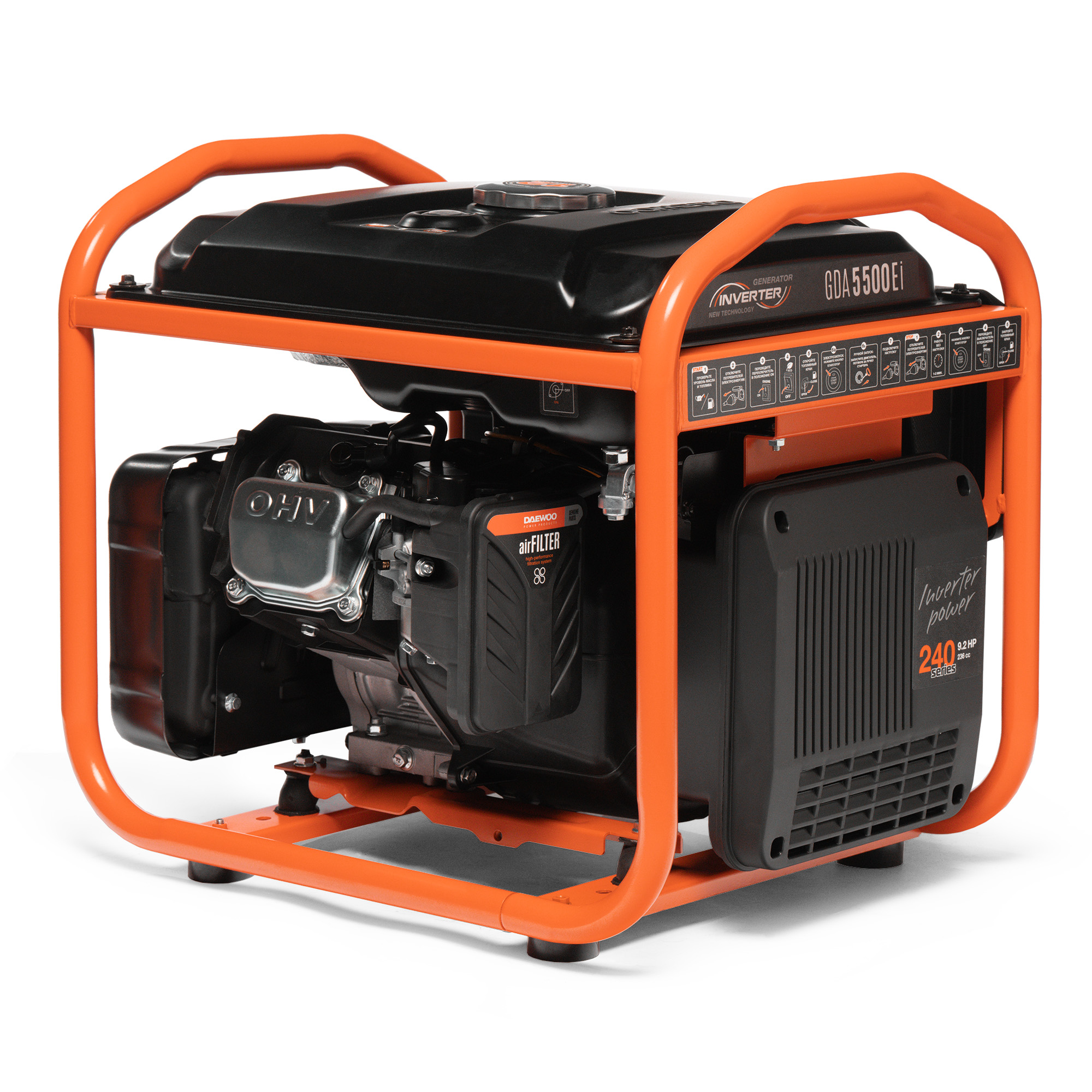 Инверторный бензиновый генератор DAEWOO GDA 5500Ei