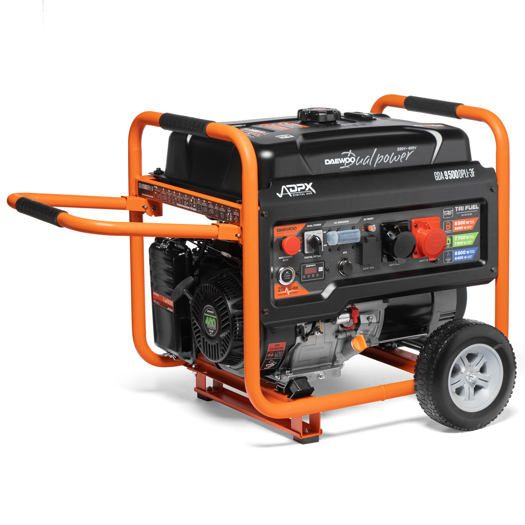 Бензиновый газовый генератор DAEWOO GDA 9500DPLi-3F