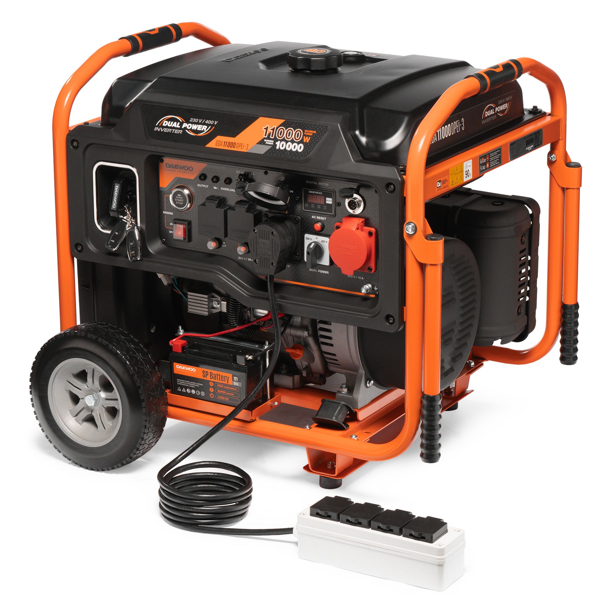 Инверторный бензиновый генератор DAEWOO GDA 11000DPEi-3
