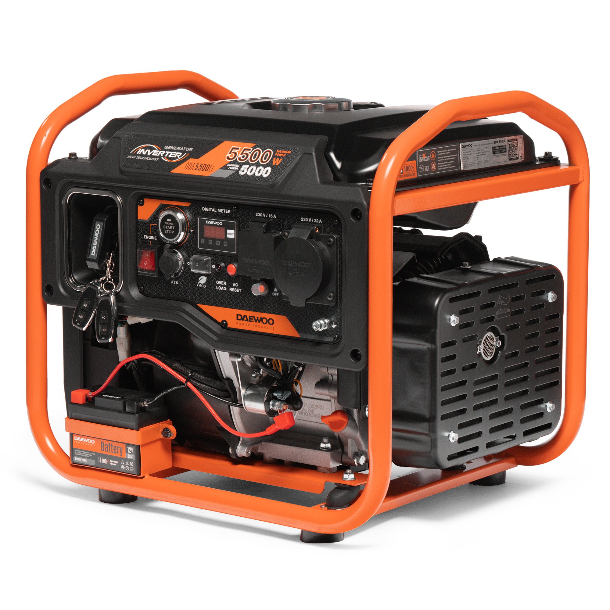 Инверторный бензиновый генератор DAEWOO GDA 5500Ei