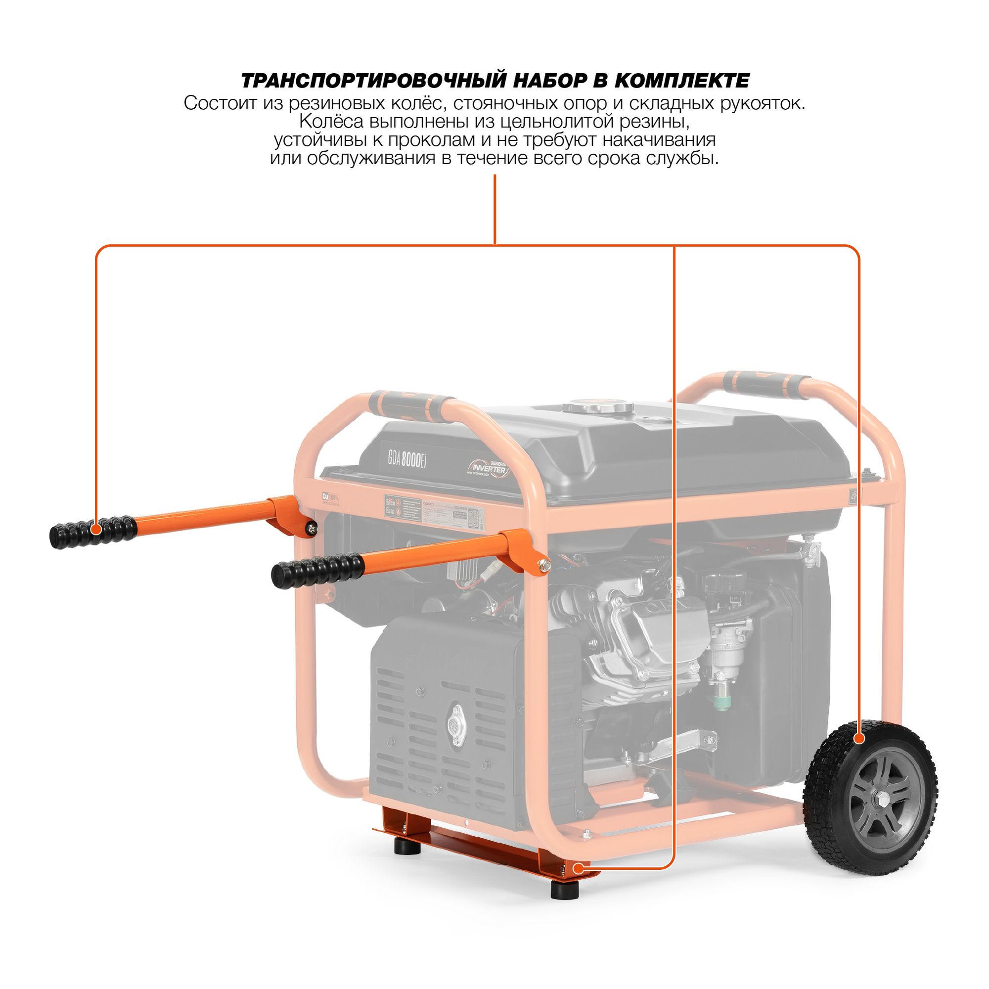 Инверторный бензиновый генератор DAEWOO GDA 8000Ei