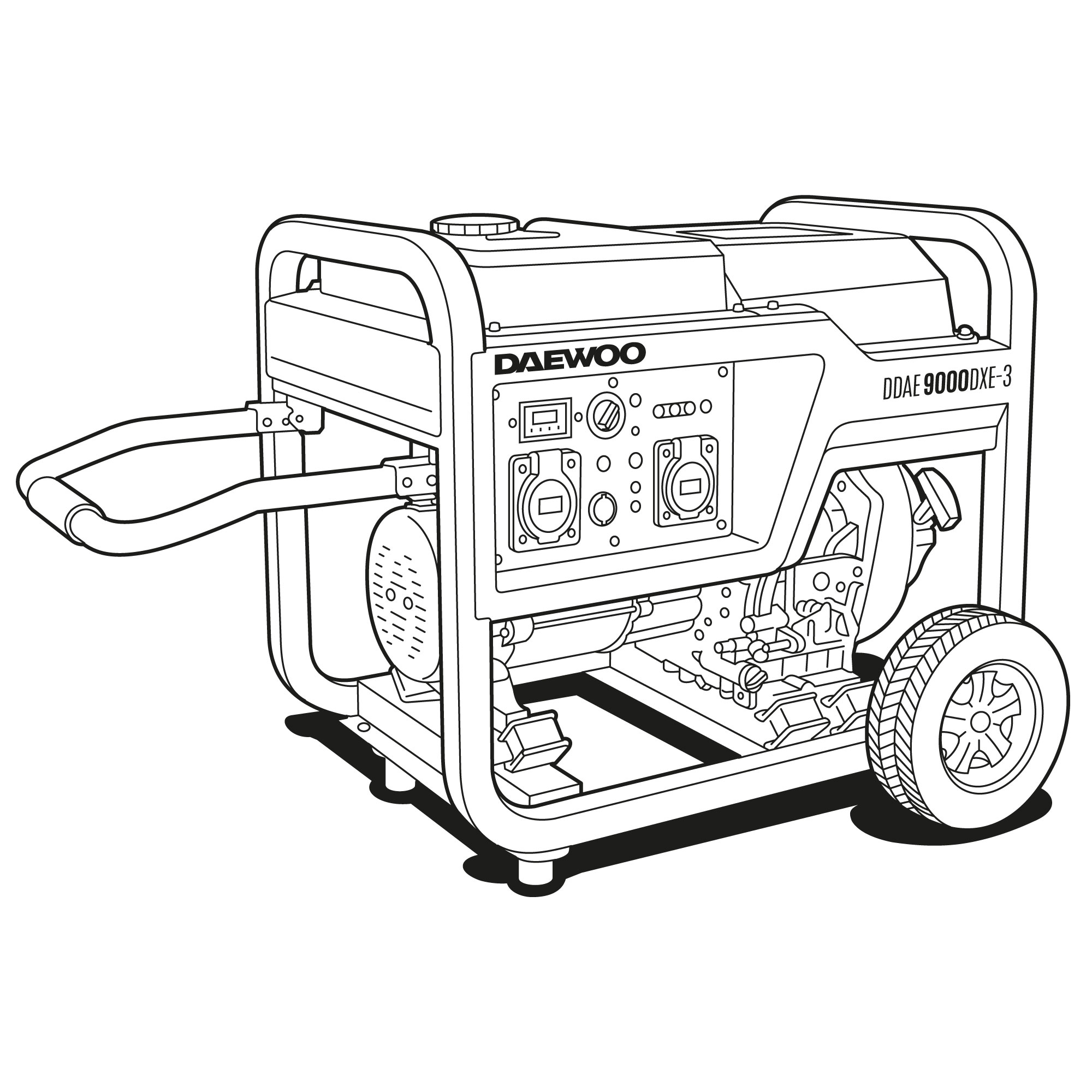 Дизельный генератор DAEWOO DDAE 9000DXE-3 (2024)