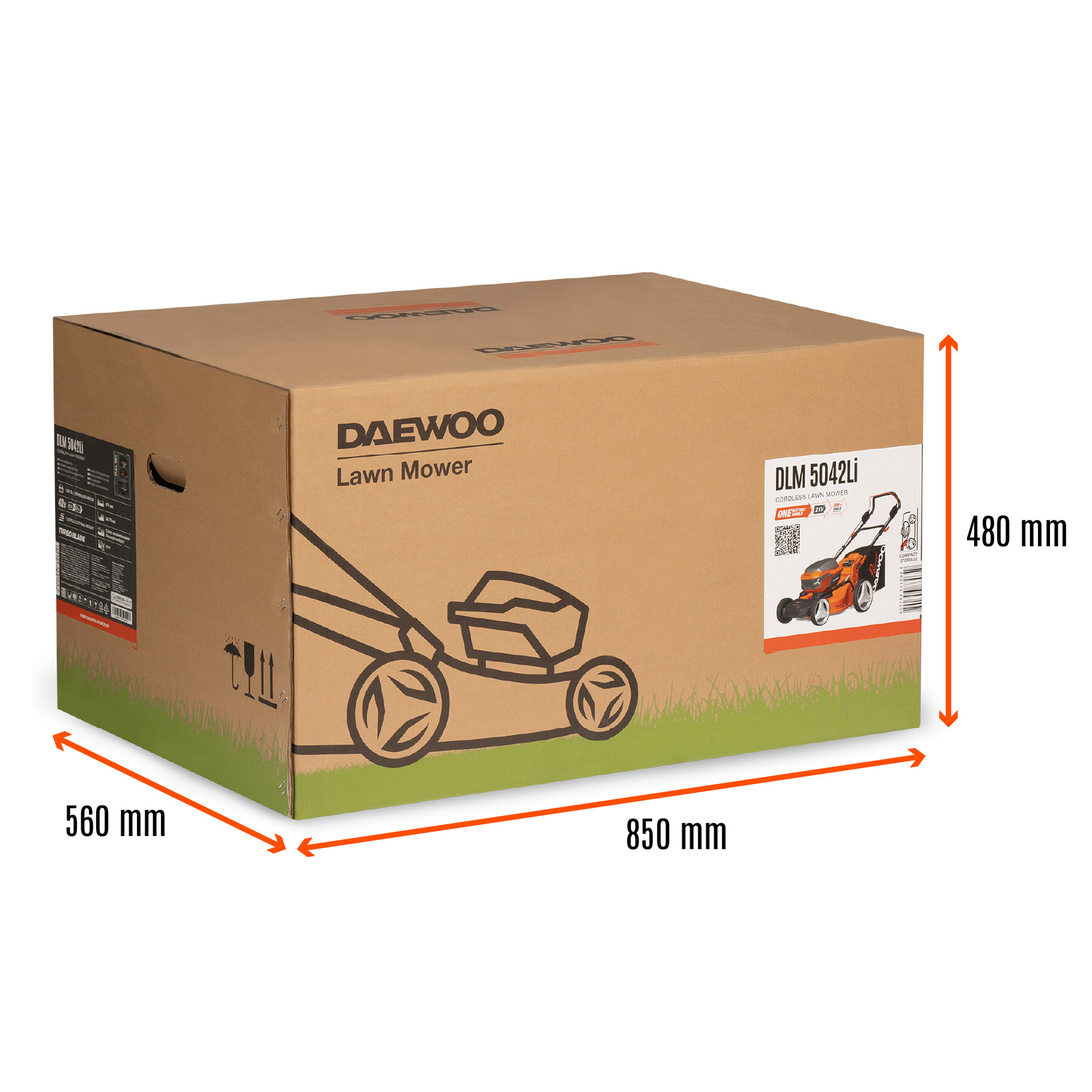 Газонокосилка аккумуляторная DAEWOO DLM 5042Li