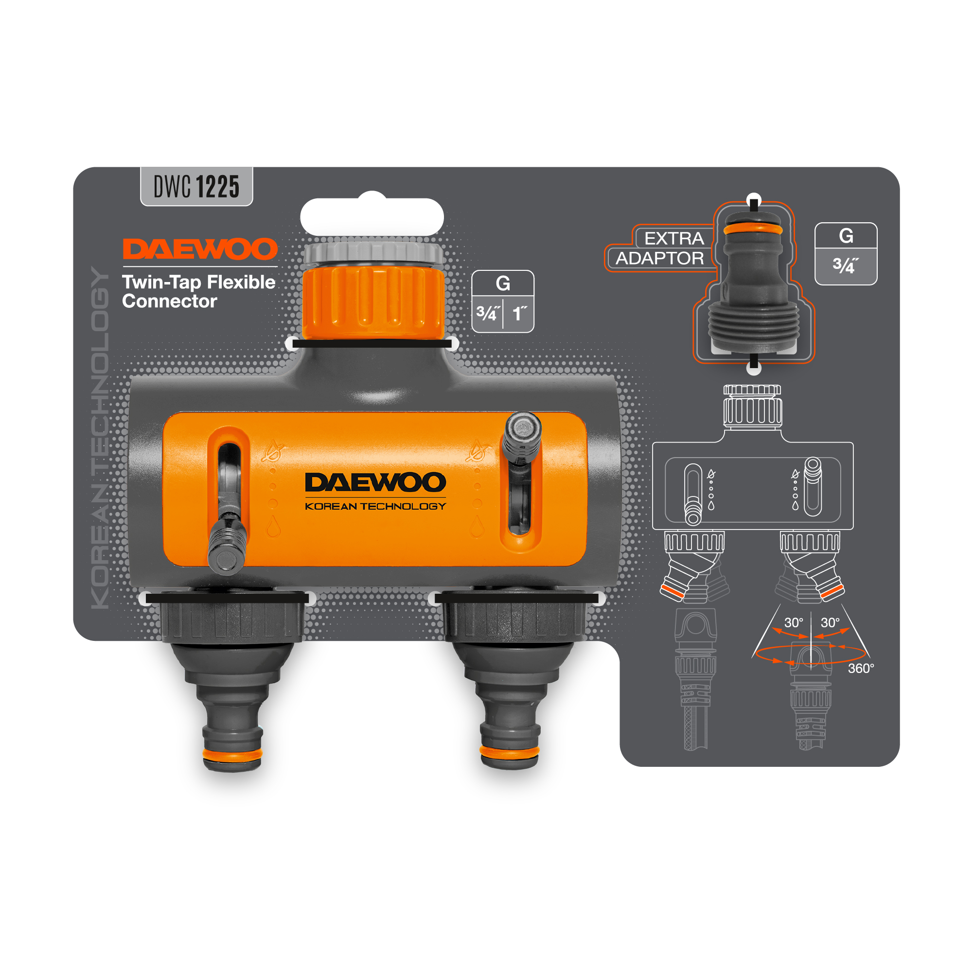 2-х канальный разделитель потоков DAEWOO DWC 1225