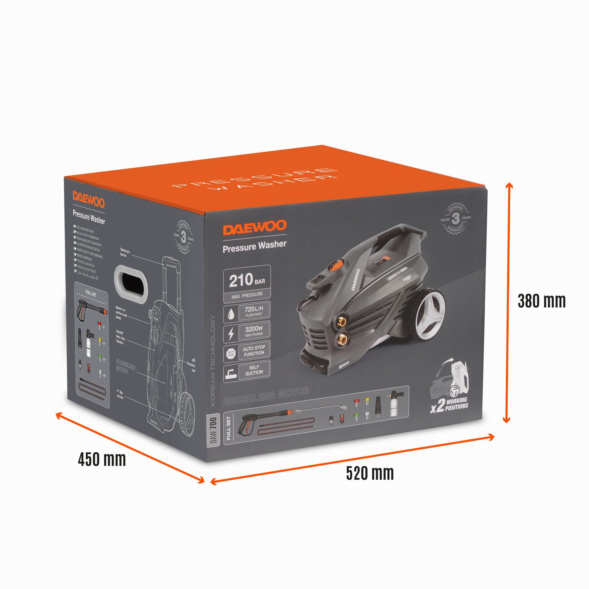 Мойка высокого давления DAEWOO DAW 700