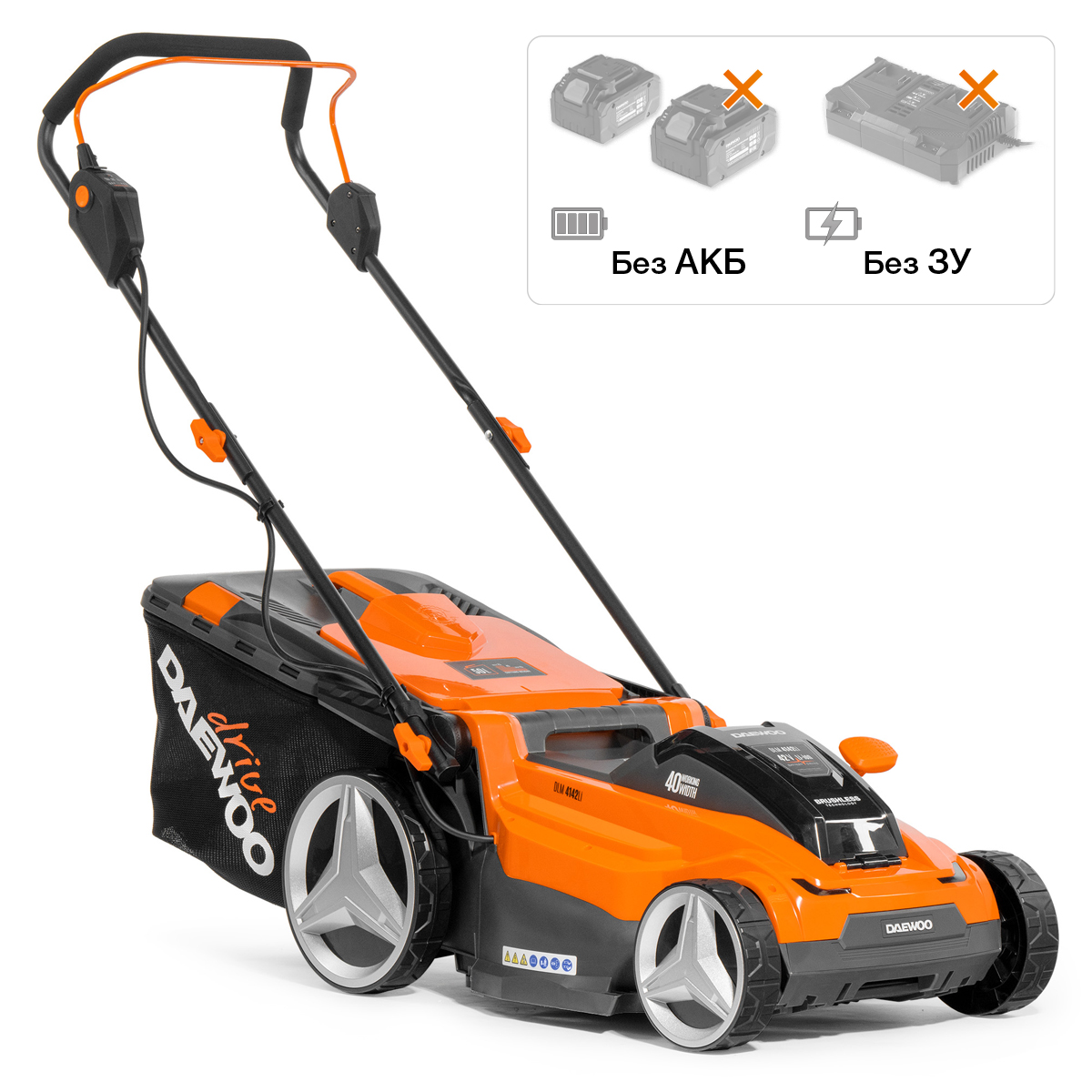 Газонокосилка аккумуляторная DAEWOO DLM 4142Li