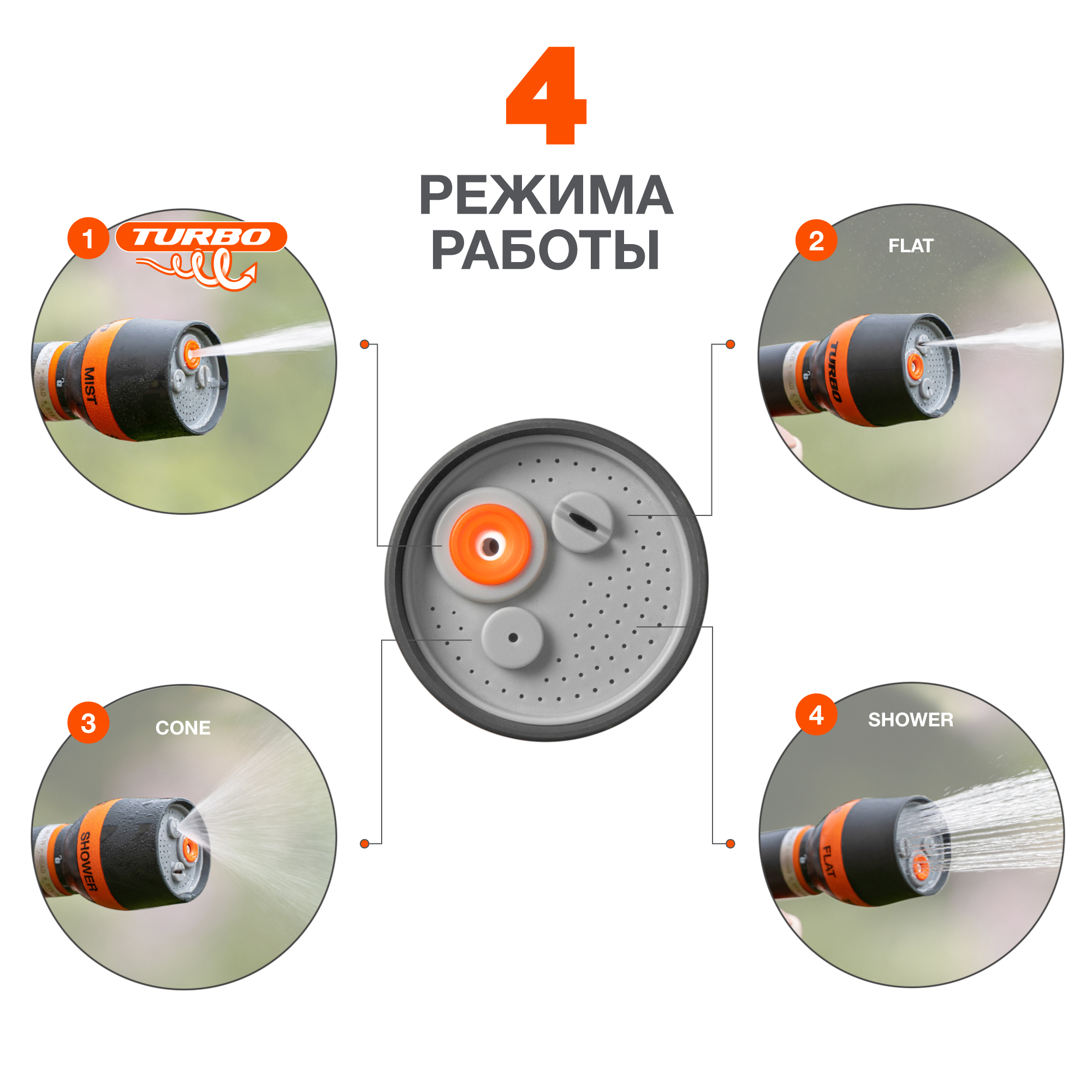 Пистолет-распылитель х4 DAEWOO DWG 2035