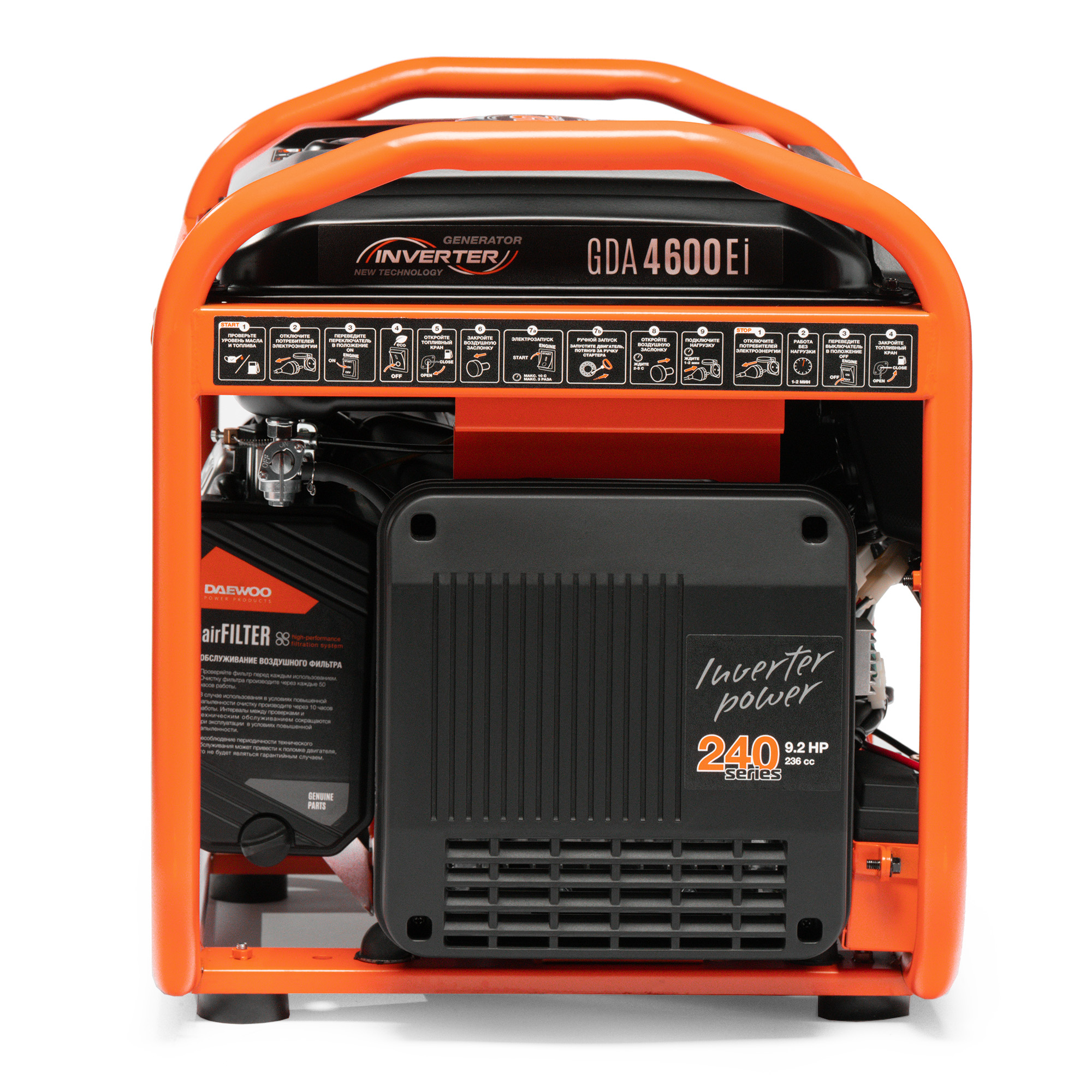 Инверторный бензиновый генератор DAEWOO GDA 4600Ei