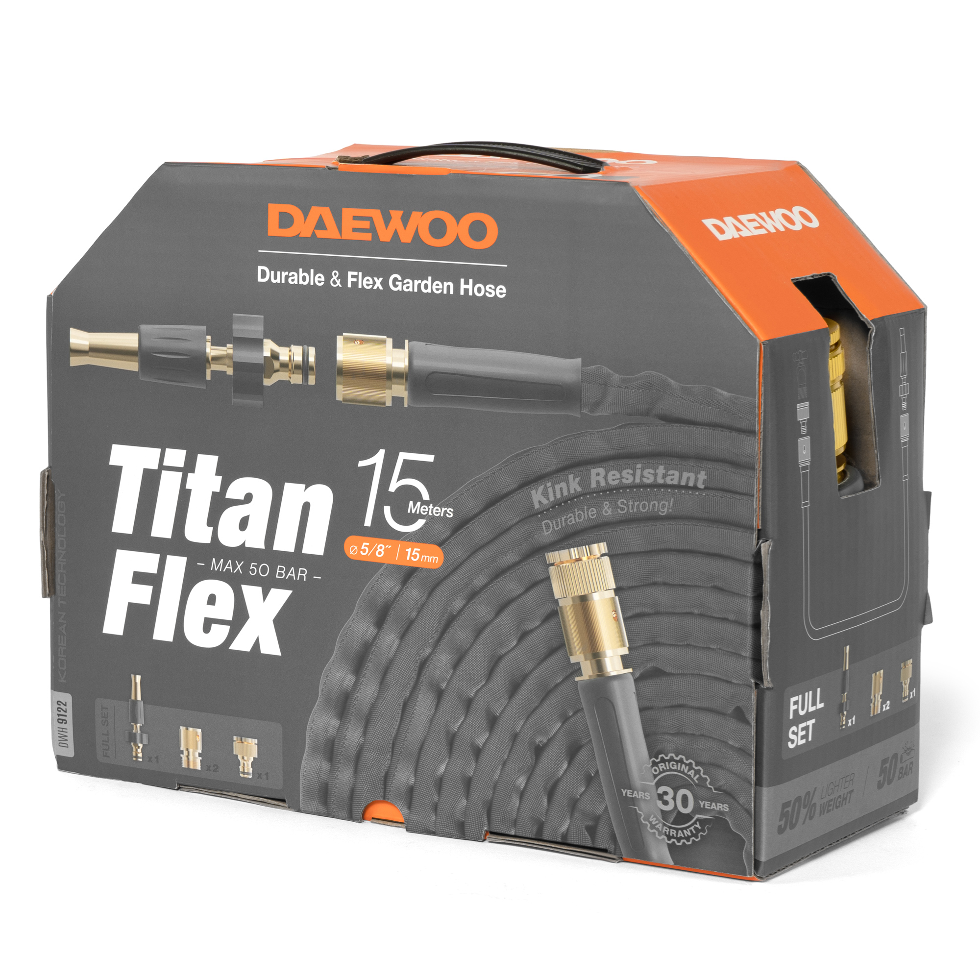 Шланг 5/8" (15мм) - 15м DAEWOO TitanFlex DWH 9122