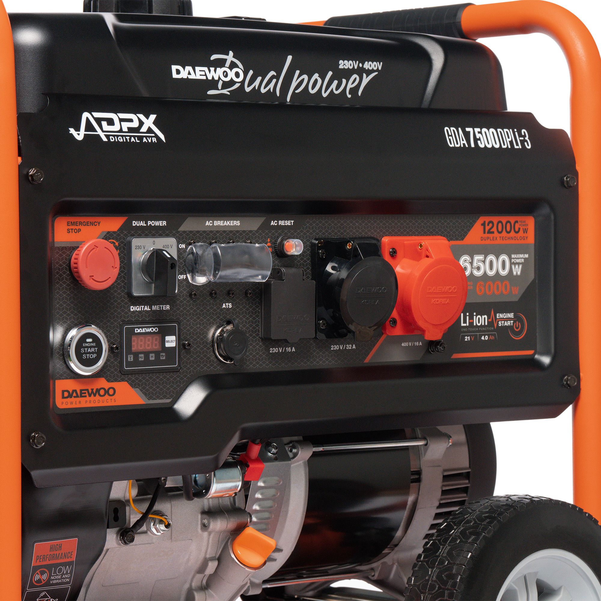 Бензиновый генератор DAEWOO GDA 7500DPLi-3