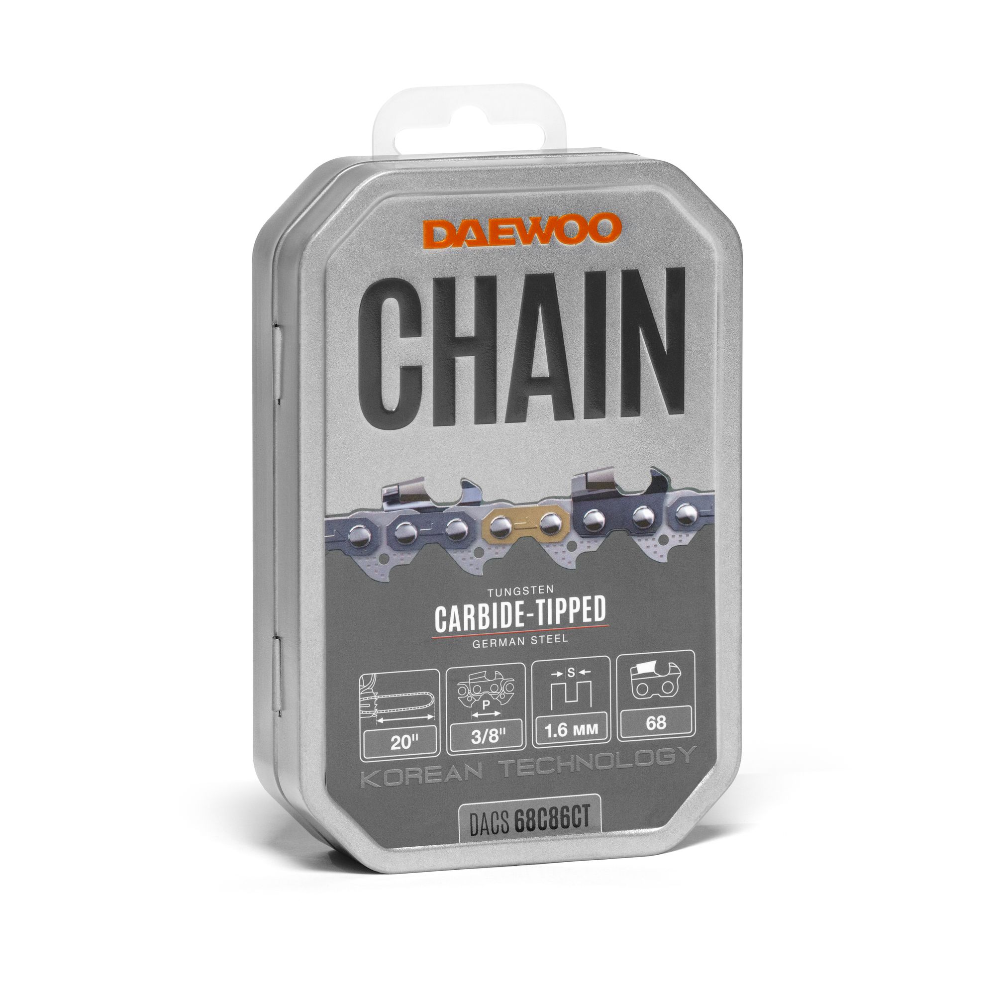Пильная цепь с твердосплавными напайками DAEWOO DACS 68C86CT