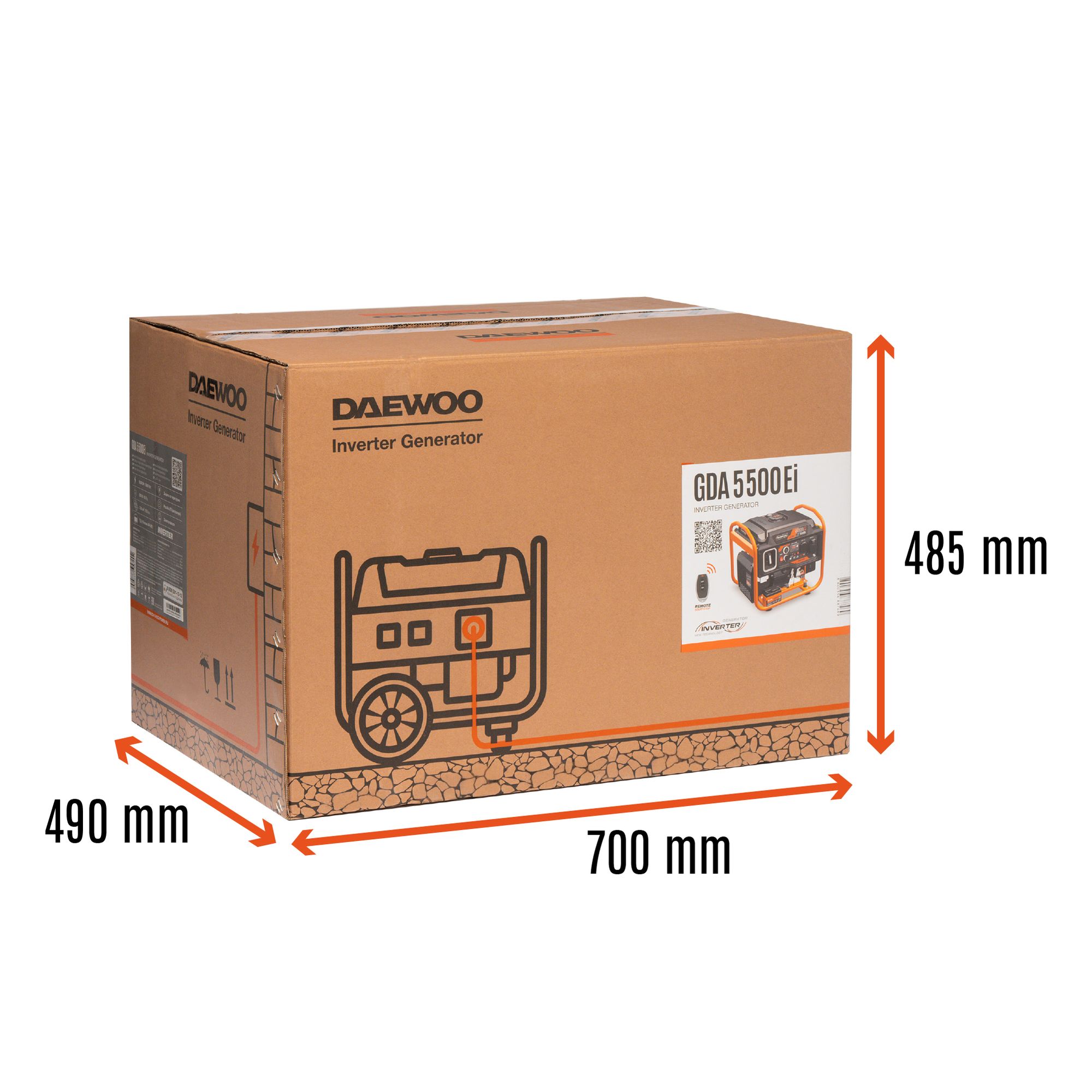 Инверторный бензиновый генератор DAEWOO GDA 5500Ei
