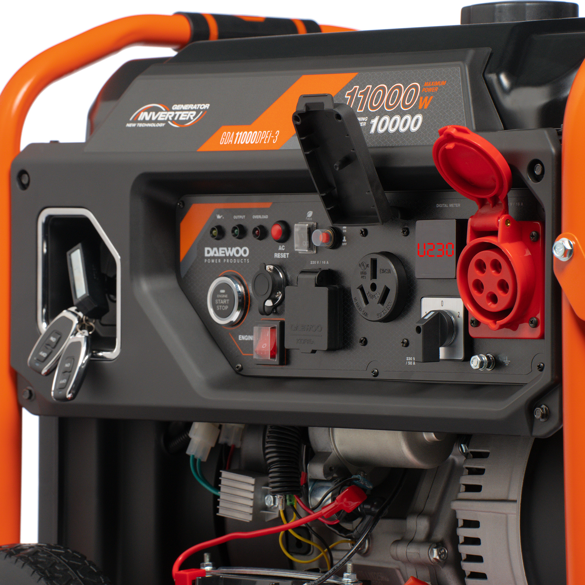 Инверторный бензиновый генератор DAEWOO GDA 11000DPEi-3