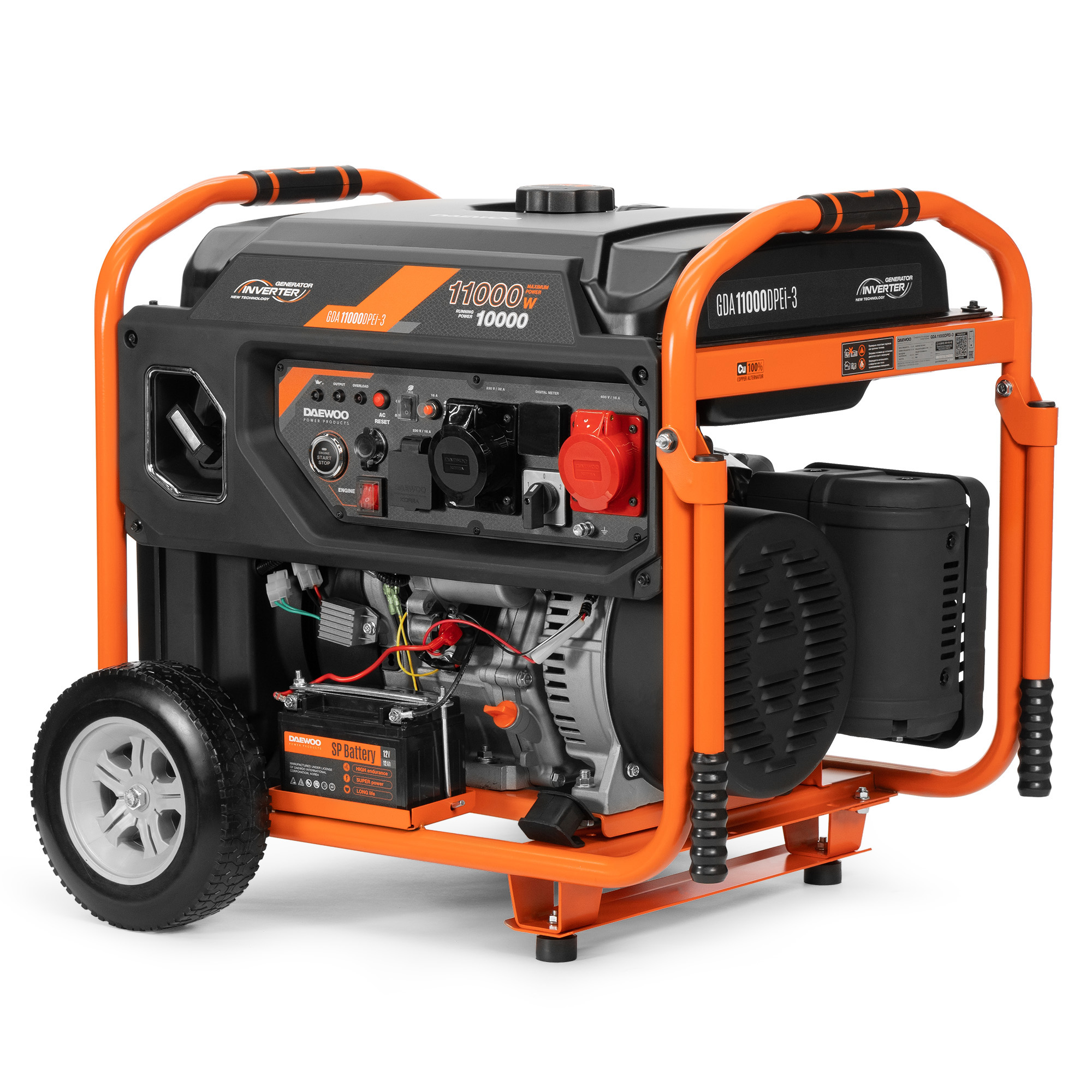 Инверторный бензиновый генератор DAEWOO GDA 11000DPEi-3