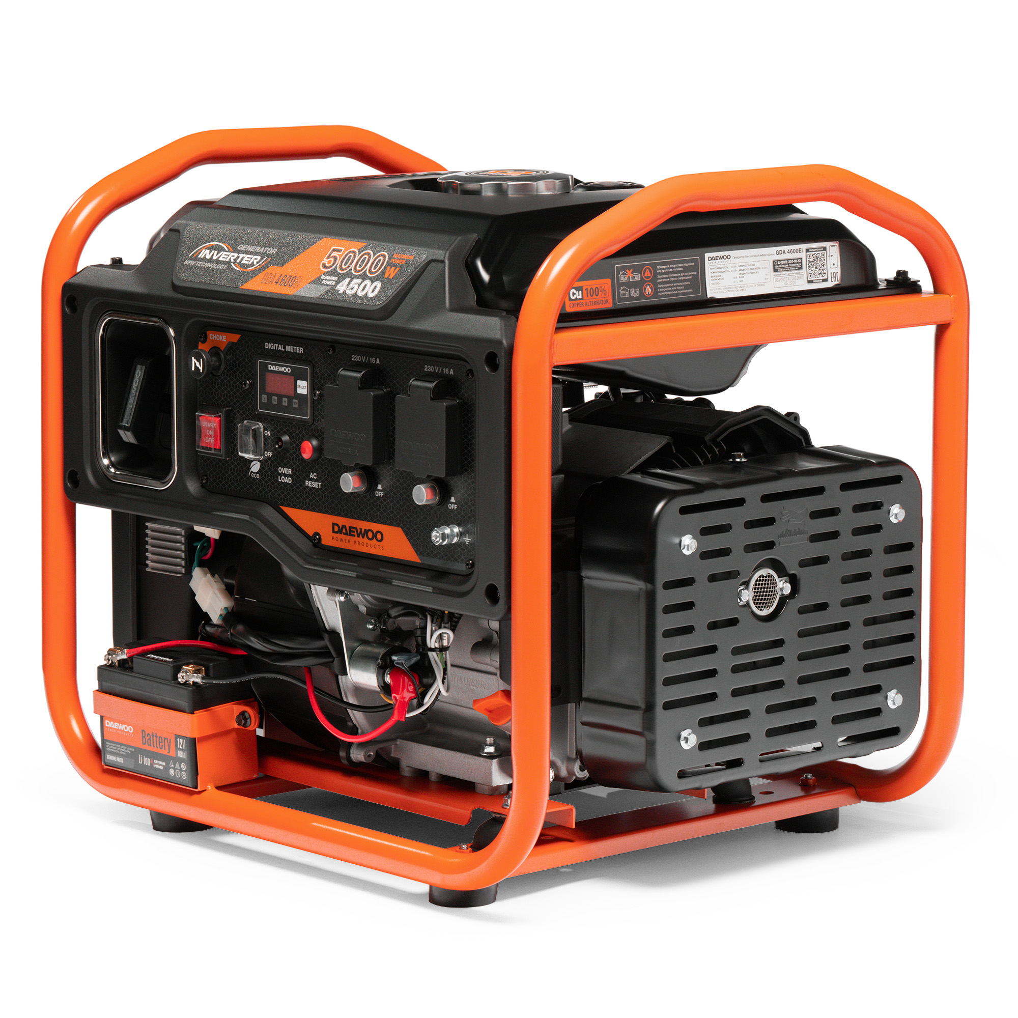 Инверторный бензиновый генератор DAEWOO GDA 4600Ei