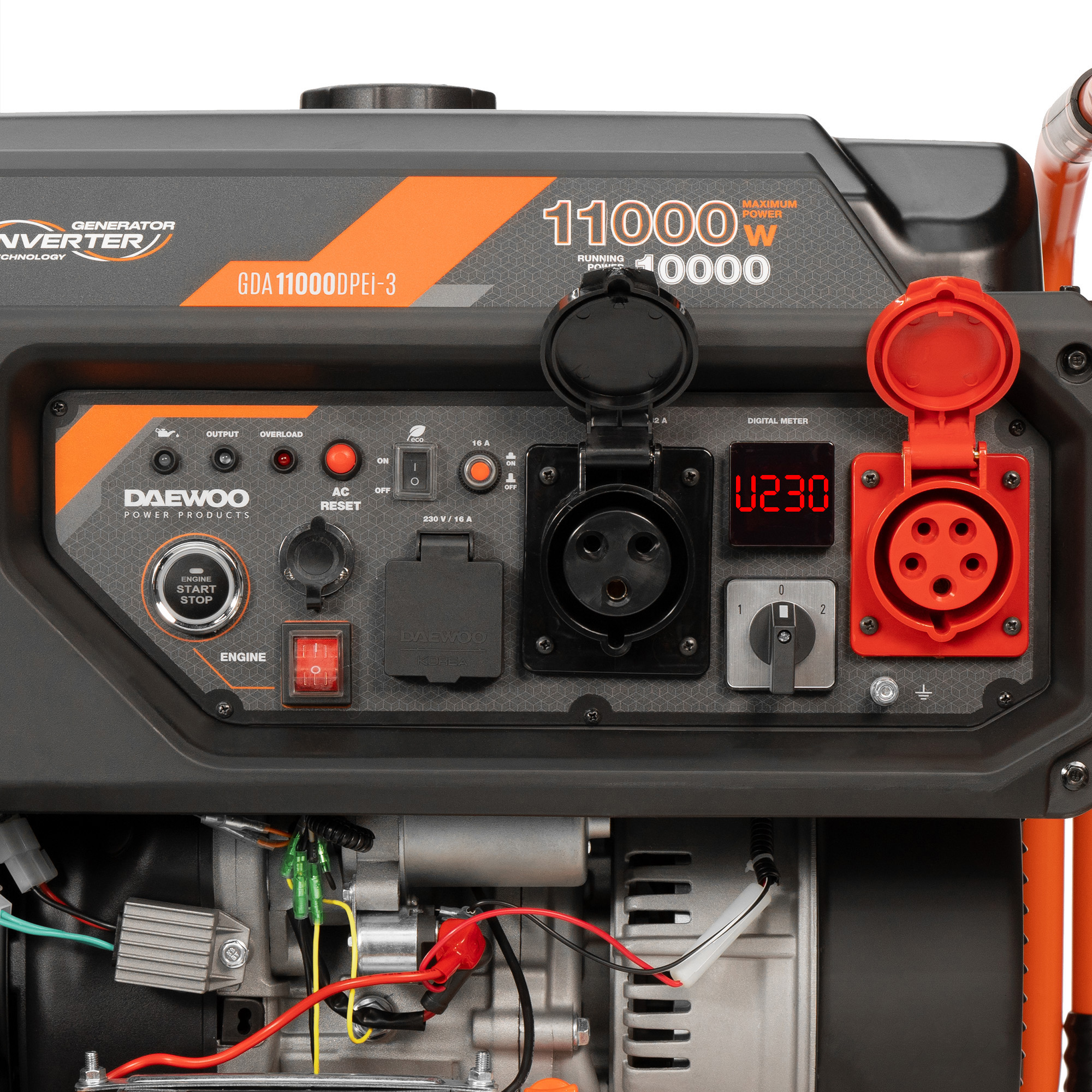 Инверторный бензиновый генератор DAEWOO GDA 11000DPEi-3