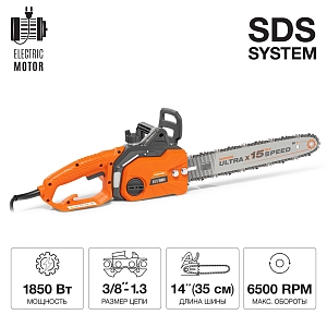 Пила цепная электрическая Daewoo DACS 2500E