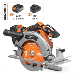 Пила дисковая аккумуляторная Daewoo DAS 1621Li SET