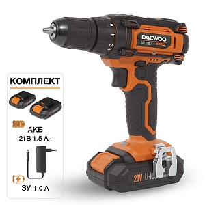 Дрель-шуруповерт аккумуляторная Daewoo DAA 3021Li SET