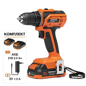 Дрель-шуруповерт аккумуляторная Daewoo DAA 3021Li SET