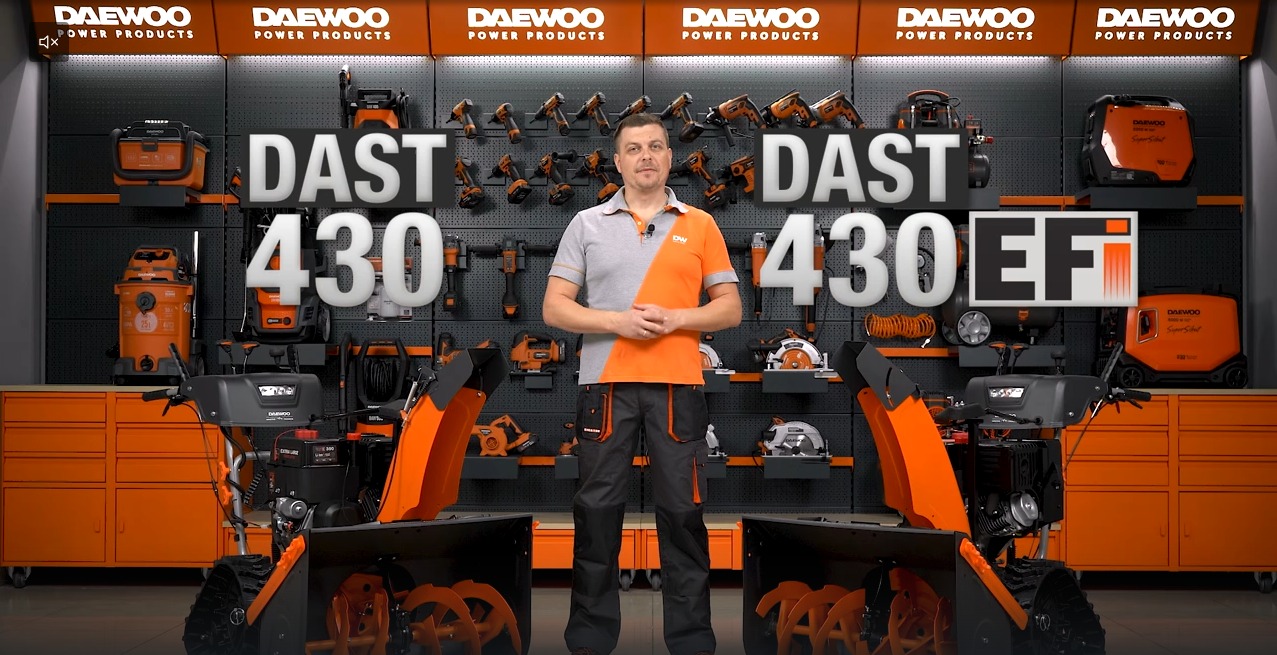 Классика и инновации в бензиновых снегоуборщиках DAEWOO DAST 430 и DAST 430 EFI