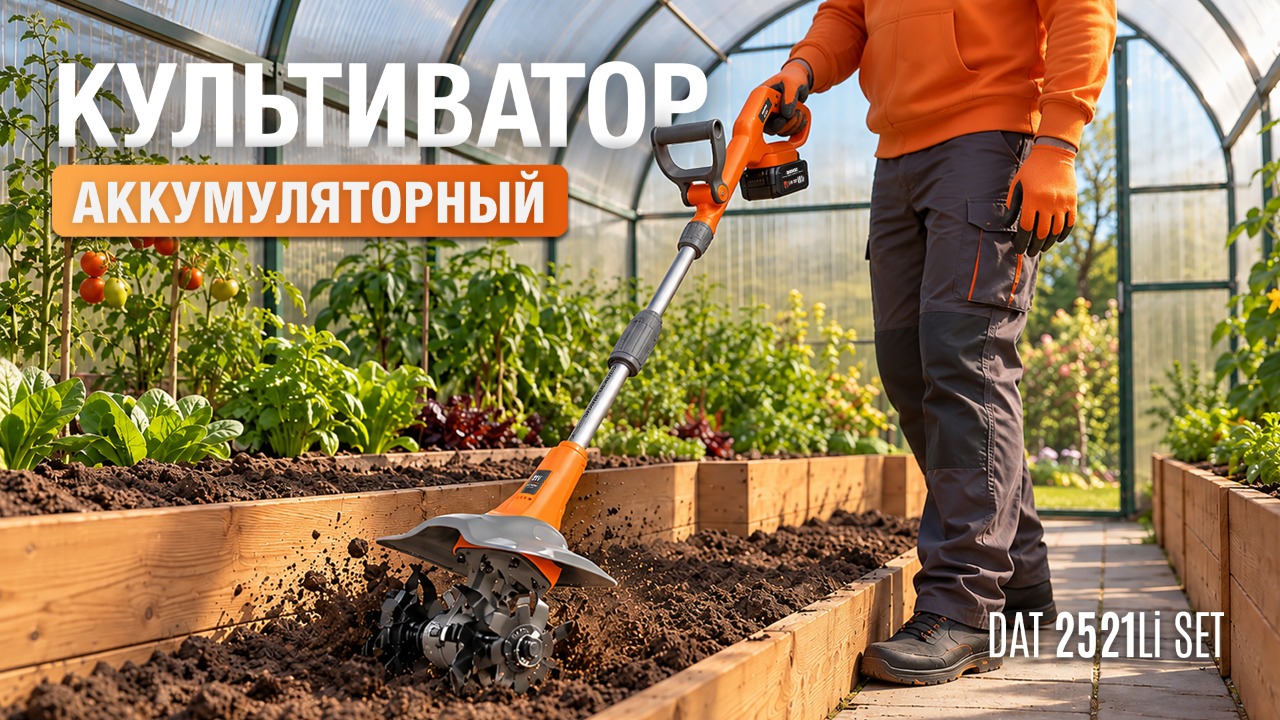Культиватор аккумуляторный DAEWOO DAT 2521Li SET